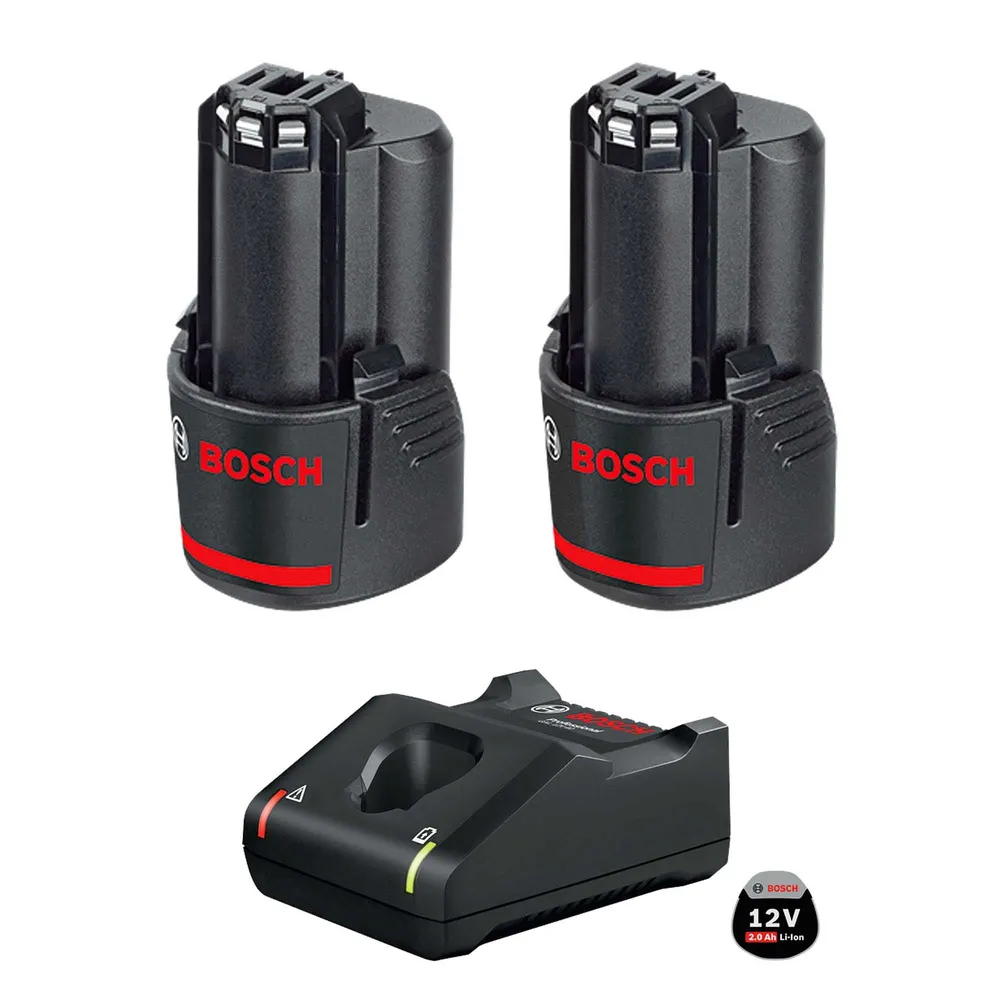 Zestaw akumulatorów Bosch 12 V 2 x 2,0 Ah