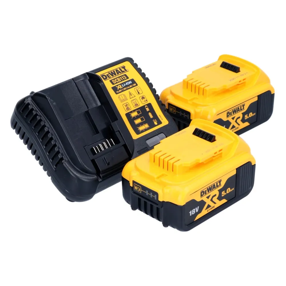 Akumulatorowa pilarka tarczowa DeWalt DCS 565 P2 18 V 165 mm bezszczotkowa + 2x akumulator 5,0 Ah + ładowarka