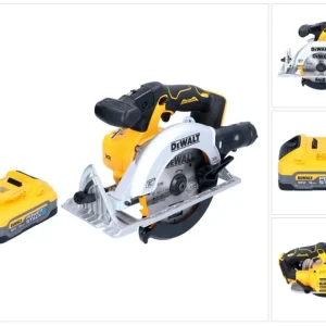 Akumulatorowa pilarka tarczowa DeWalt DCS 565 N 18 V 165 mm bezszczotkowa + 1x akumulator Powerstack 5,0 Ah - bez ładowarki