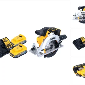 Akumulatorowa pilarka tarczowa DeWalt DCS 565 E2 18 V 165 mm bezszczotkowa + 2x akumulator Powerstack 1,7 Ah + ładowarka