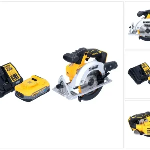 Akumulatorowa pilarka tarczowa DeWalt DCS 565 H1 18 V 165 mm bezszczotkowa + 1x akumulator Powerstack 5,0 Ah + ładowarka