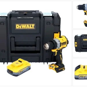 Akumulatorowa wiertarko-wkrętarka DeWalt DCD 800 NT 18 V 90 Nm bezszczotkowa + 1x akumulator 5,0 Ah + TSTAK - bez ładowarki