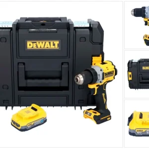 Akumulatorowa wiertarko-wkrętarka DeWalt DCD 800 NT 18 V 90 Nm bezszczotkowa + 1x akumulator 1,7 Ah + TSTAK - bez ładowarki