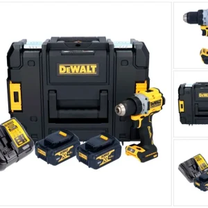 Akumulatorowa wiertarko-wkrętarka DeWalt DCD 800 M2T 18 V 90 Nm bezszczotkowa + 2x akumulator 4,0 Ah + ładowarka + TSTAK
