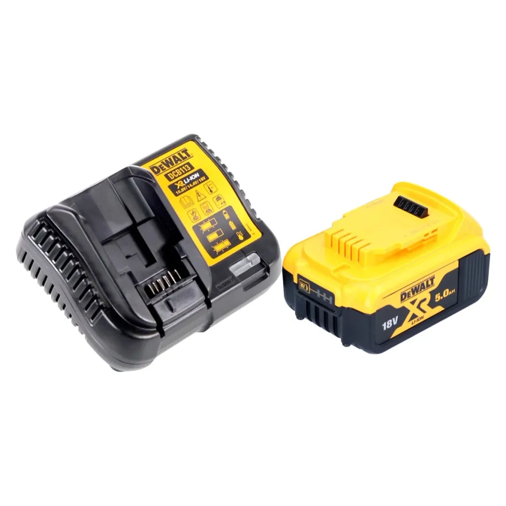 Akumulatorowa wiertarko-wkrętarka DeWalt DCD 800 P1T 18 V 90 Nm bezszczotkowa + 1x akumulator 5,0 Ah + ładowarka + TSTAK