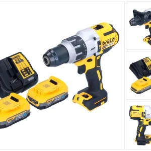 Akumulatorowa wiertarko-wkrętarka udarowa DeWalt DCD 996 E2 18 V 95 Nm bezszczotkowa + 2x akumulator 1,7 Ah + ładowarka