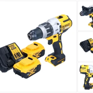Akumulatorowa wiertarko-wkrętarka udarowa DeWalt DCD 996 P2 18 V 95 Nm bezszczotkowa + 2x akumulator 5,0 Ah + ładowarka