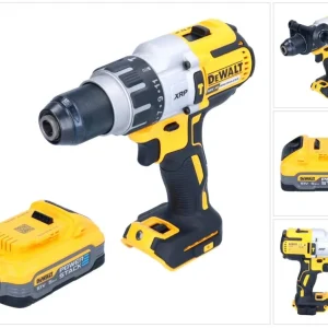 Akumulatorowa wiertarko-wkrętarka udarowa DeWalt DCD 996 N 18 V 95 Nm bezszczotkowa + 1x akumulator Powerstack 5,0 Ah - be...