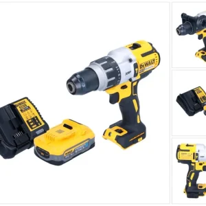 Akumulatorowa wiertarko-wkrętarka udarowa DeWalt DCD 996 H1 18 V 95 Nm bezszczotkowa + 1x akumulator Powerstack 5,0 Ah + ł...