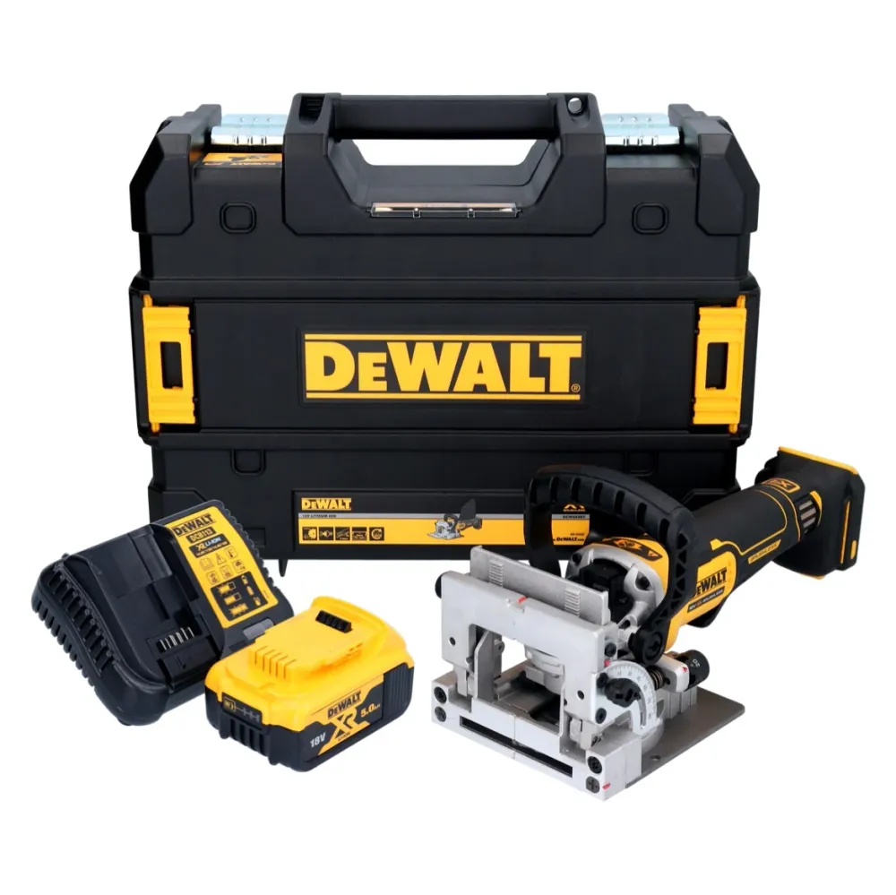 Akumulatorowy frez do kołków płaskich DeWalt DCW 682 P1T 18 V 102 x 20 mm bezszczotkowy + 1x akumulator 5,0 Ah + ładowarka...