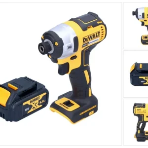 Akumulatorowy klucz udarowy DeWalt DCF 887 N 18 V 205 Nm 1/4" bezszczotkowy + 1x akumulator 4,0 Ah - bez ładowarki