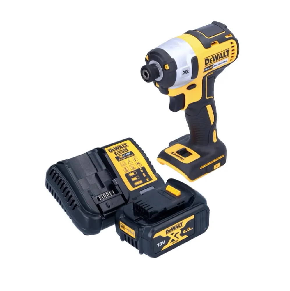 Akumulatorowy klucz udarowy DeWalt DCF 887 M1 18 V 205 Nm 1/4" bezszczotkowy + 1x akumulator 4,0 Ah + ładowarka
