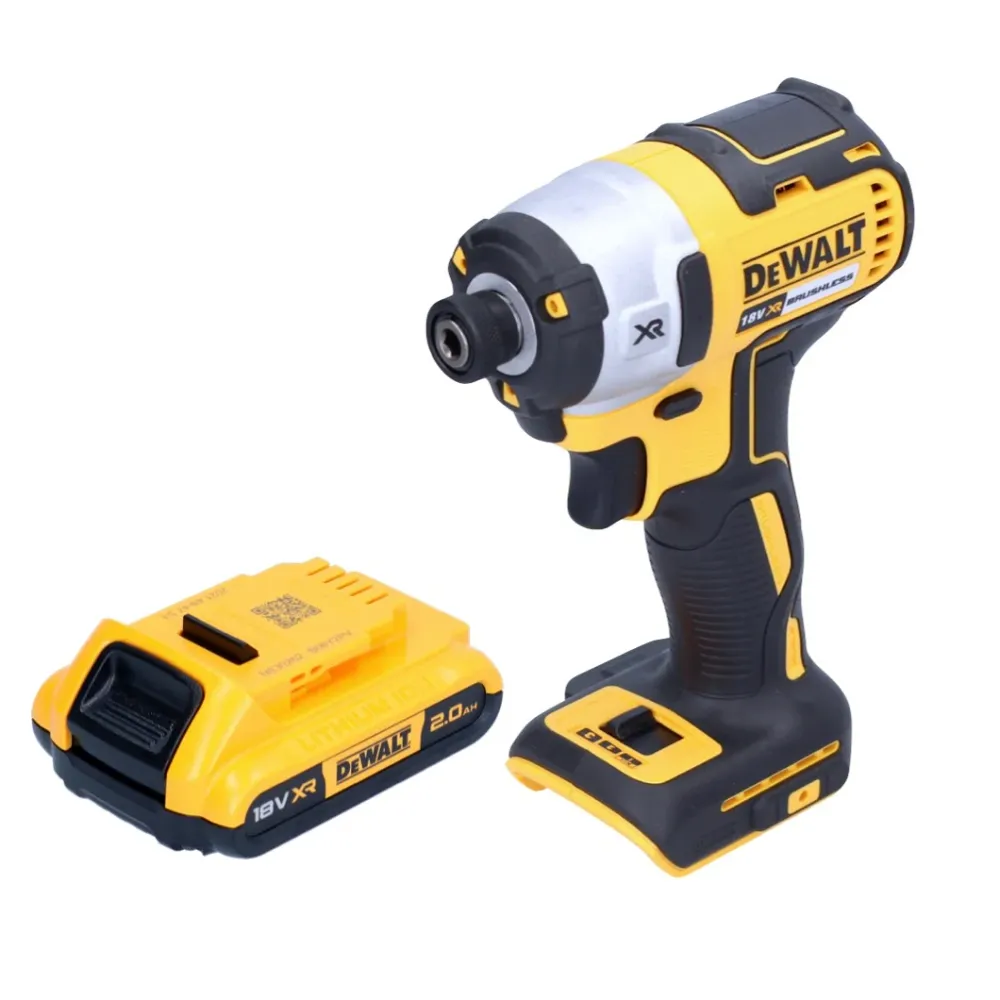 Akumulatorowy klucz udarowy DeWalt DCF 887 N 18 V 205 Nm 1/4" bezszczotkowy + 1x akumulator 2,0 Ah - bez ładowarki