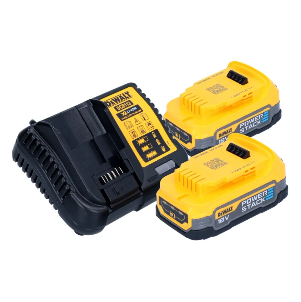 Akumulatorowy klucz udarowy DeWalt DCF 892 E2 18 V 812 Nm 1/2" bezszczotkowy + 2x akumulator Powerstack 1,7 Ah + ładowarka