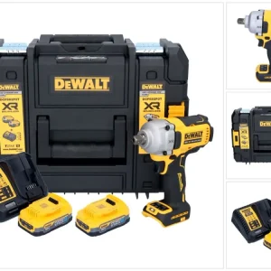 Akumulatorowy klucz udarowy DeWalt DCF 892 E2T 18 V 813 Nm 1/2" bezszczotkowy + 2x akumulator 1,7 Ah + ładowarka + TSTAK