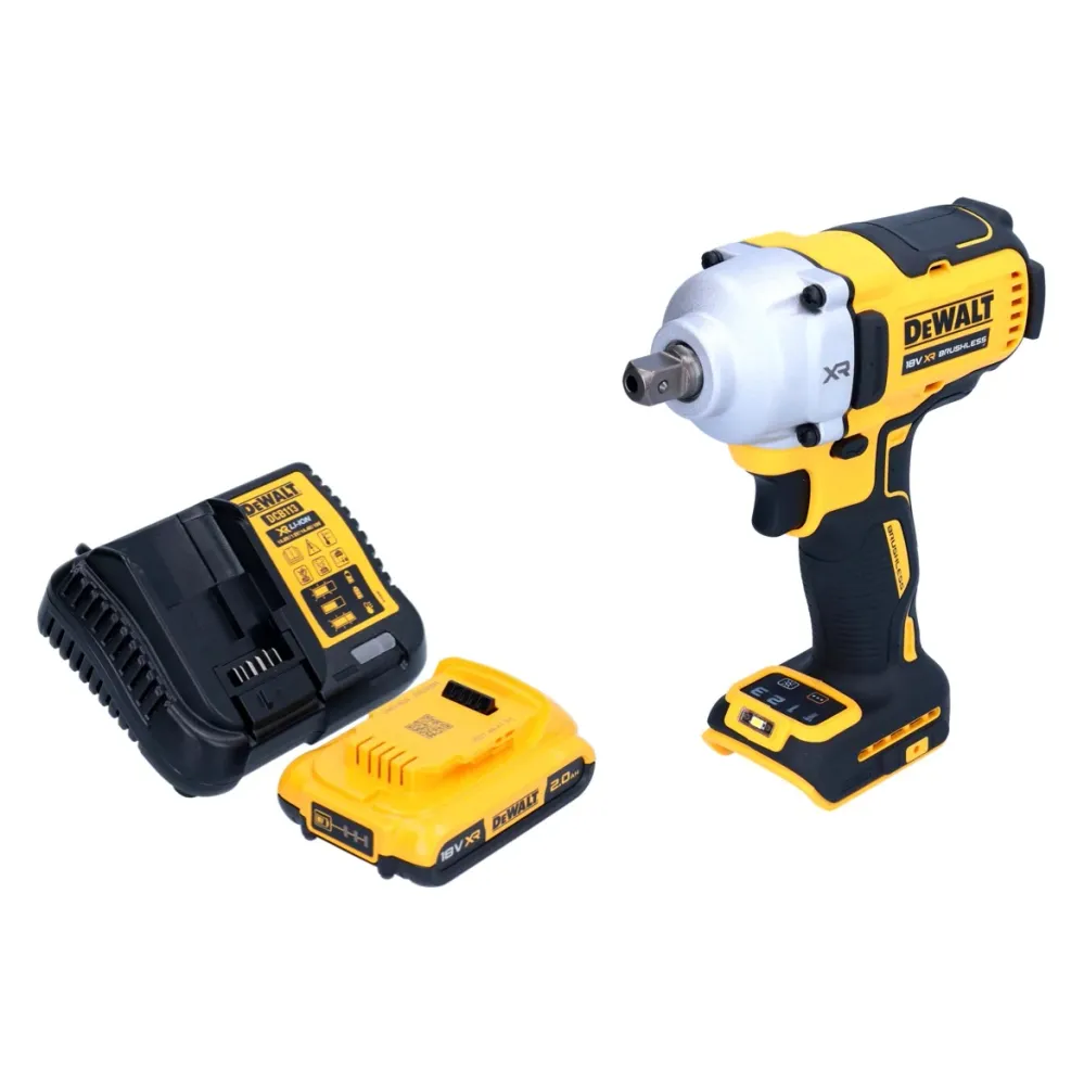 Akumulatorowy klucz udarowy DeWalt DCF 892 D1 18 V 812 Nm 1/2" bezszczotkowy + 1x akumulator 2,0 Ah + ładowarka