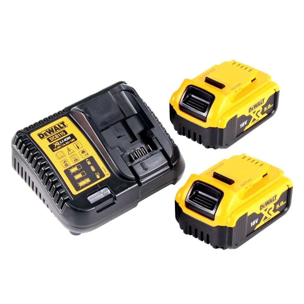 Akumulatorowy klucz udarowy DeWalt DCF 922 P2 18 V 400 Nm 1/2" bezszczotkowy + 2x akumulator 5,0 Ah + ładowarka + TSTAK