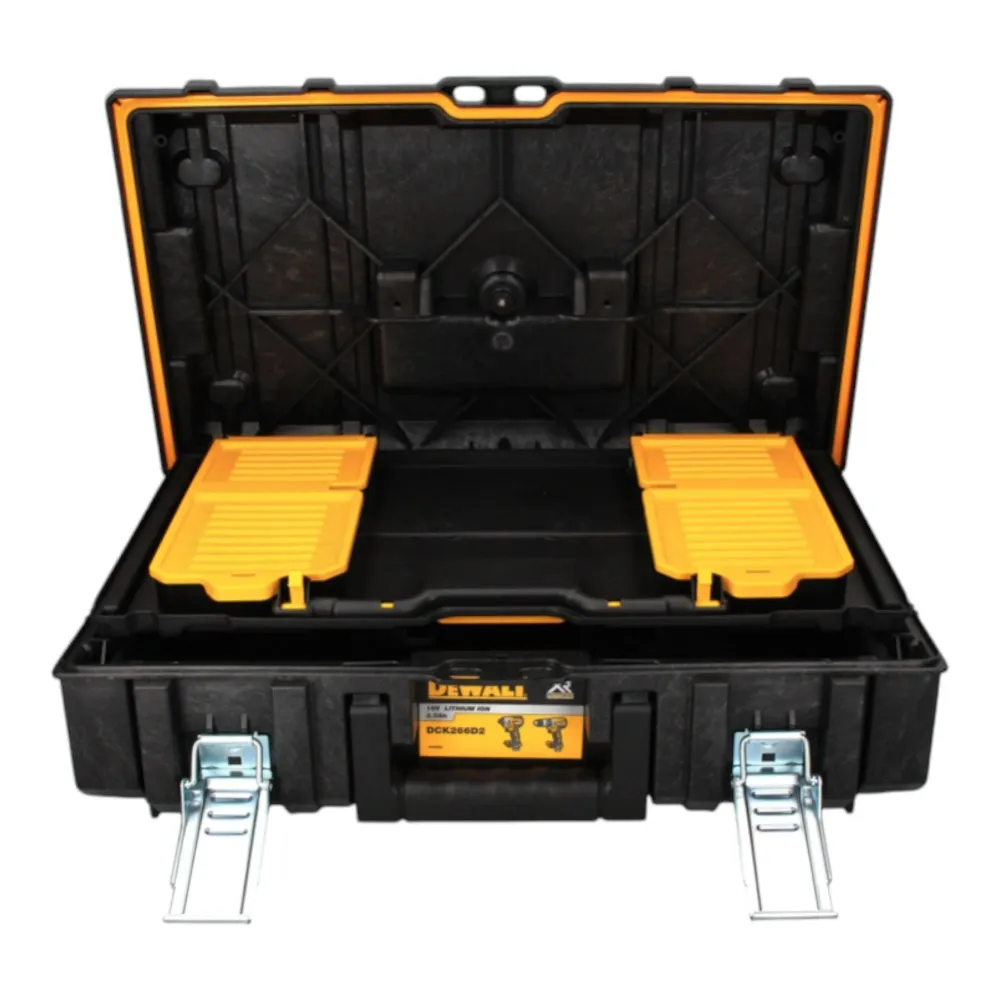 Akumulatorowy zestaw kombi DeWalt DCK 266 P2T 18 V wiertarko-wkrętarka udarowa DCD 796 + wkrętarka udarowa DCF 887 + 2x ak...