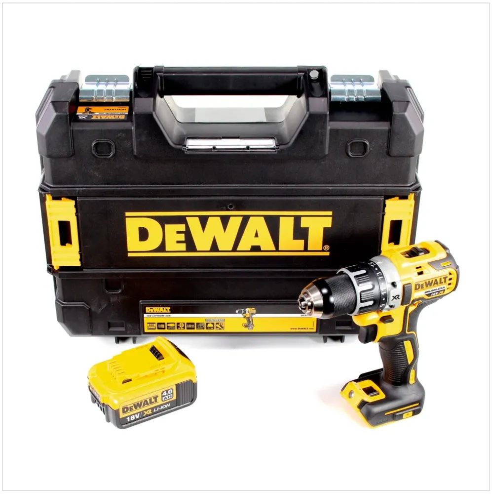 Dewalt DCD 791 NT akumulatorowa wiertarko-wkrętarka bezszczotkowa 18V 70Nm + 1x akumulator 4.0 Ah w TSTAK - bez ładowarki