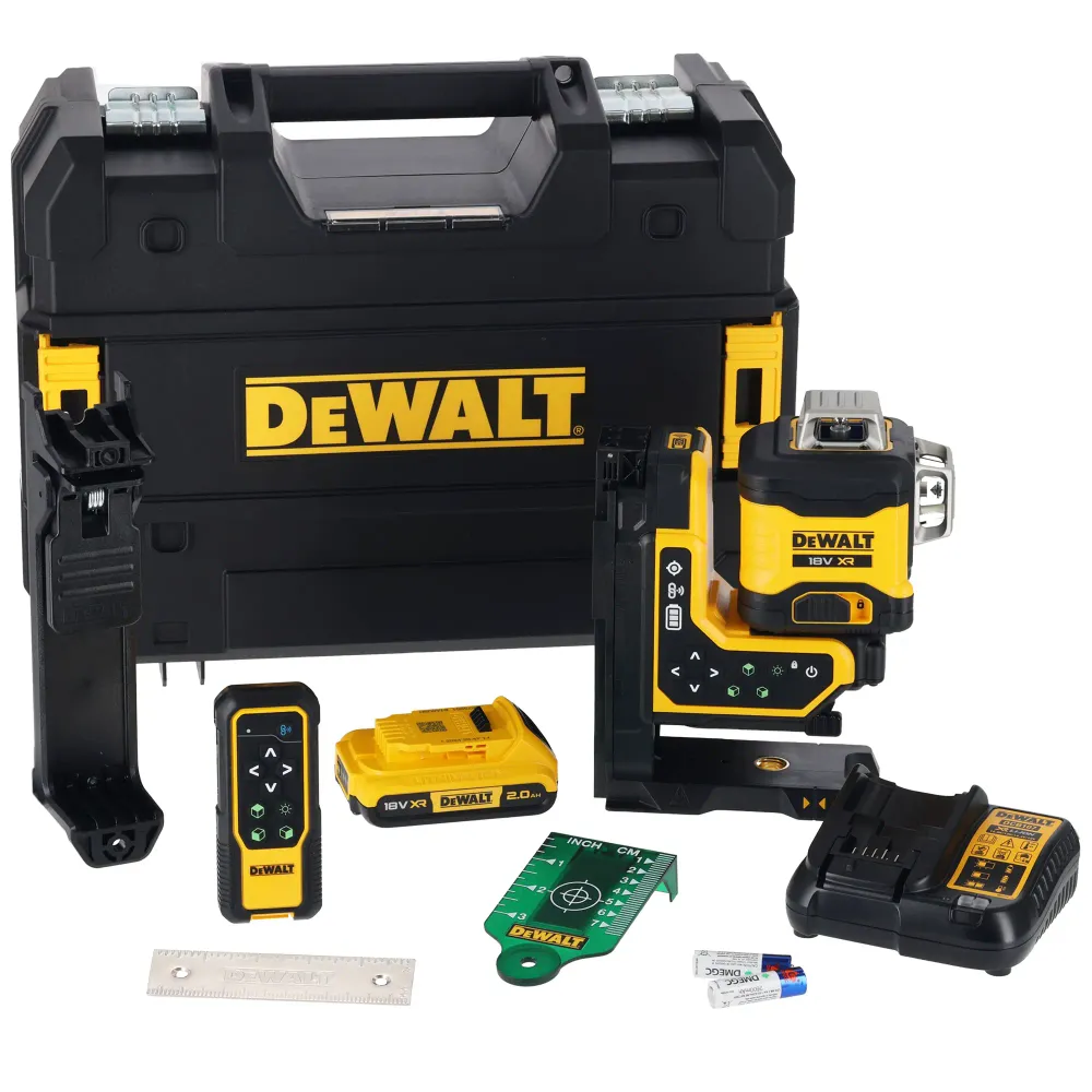 Dewalt DCLE34035D1-QW 18 V 2 Ah zielona poziomica laserowa