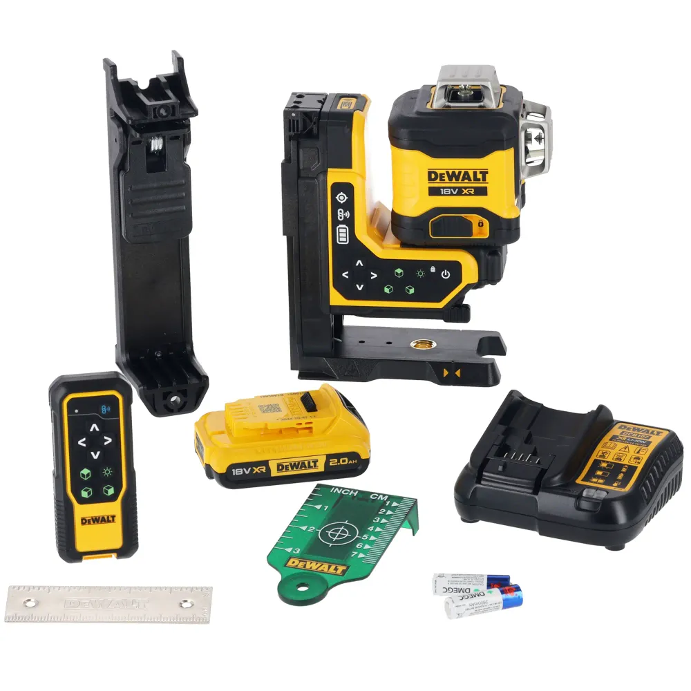 Dewalt DCLE34035D1-QW 18 V 2 Ah zielona poziomica laserowa