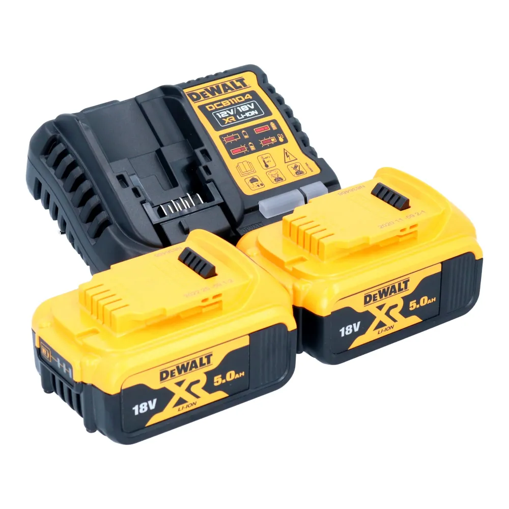 DeWalt DCM 849 P2 akumulatorowa polerka mimośrodowa 18 V 180 mm bezszczotkowa + 2x akumulator 5,0 Ah + ładowarka