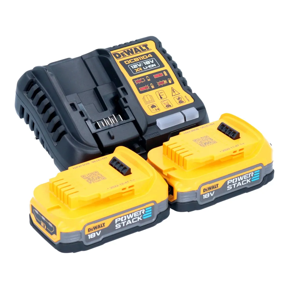 DeWalt DCM 849 E2 akumulatorowa polerka mimośrodowa 18 V 180 mm bezszczotkowa + 2x akumulator Powerstack 1,7 Ah + ładowarka