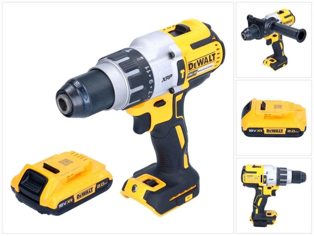 DeWalt DCD 996 N akumulatorowa wiertarko-wkrętarka udarowa 18 V 95 Nm bezszczotkowa + 1x akumulator 2,0 Ah - bez ładowarki
