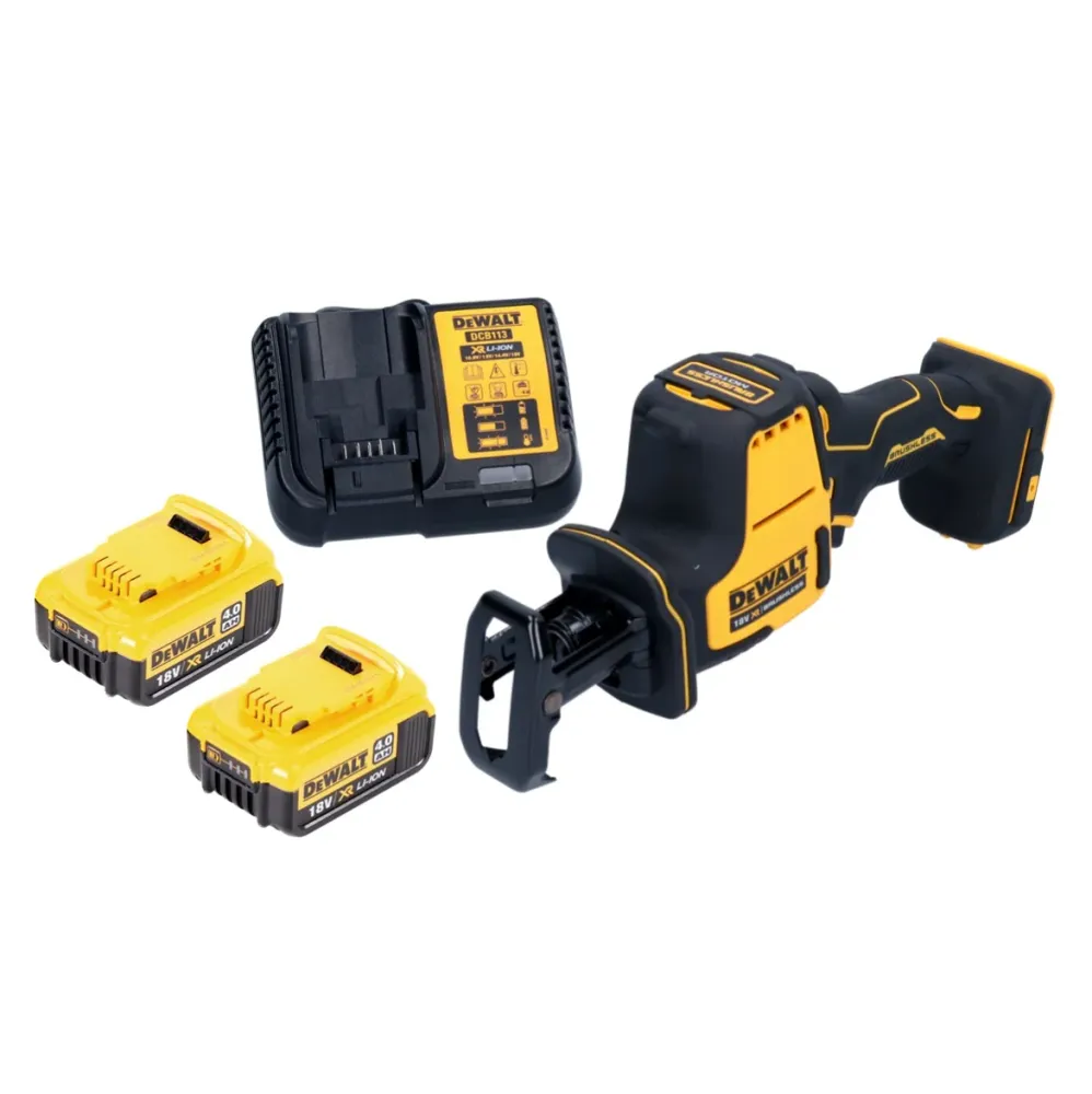 DeWalt DCS 369 M2 akumulatorowa pilarka szablasta Pilarka szablasta 18 V bezszczotkowa + 2x akumulator 4,0 Ah + ładowarka