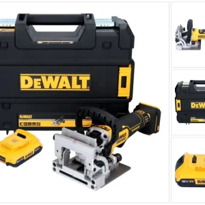 DeWalt DCW 682 NT akumulatorowa frezarka do kołków płaskich 18 V 102 x 20 mm bezszczotkowa + 1x akumulator 2,0 Ah + TSTAK...