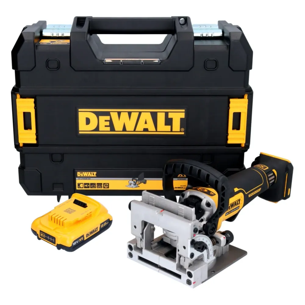 DeWalt DCW 682 NT akumulatorowa frezarka do kołków płaskich 18 V 102 x 20 mm bezszczotkowa + 1x akumulator 2,0 Ah + TSTAK...