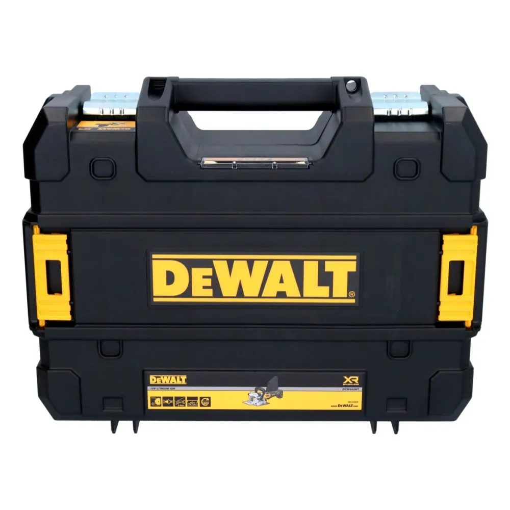 DeWalt DCW 682 NT akumulatorowy płaski frez do kołków 18 V 102 x 20 mm bezszczotkowy + 1x akumulator Powerstack 5,0 Ah + T...