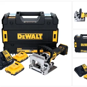 DeWalt DCW 682 D2T akumulatorowy frez do kołków płaskich 18 V 102 x 20 mm bezszczotkowy + 2x akumulator 2,0 Ah + ładowarka...
