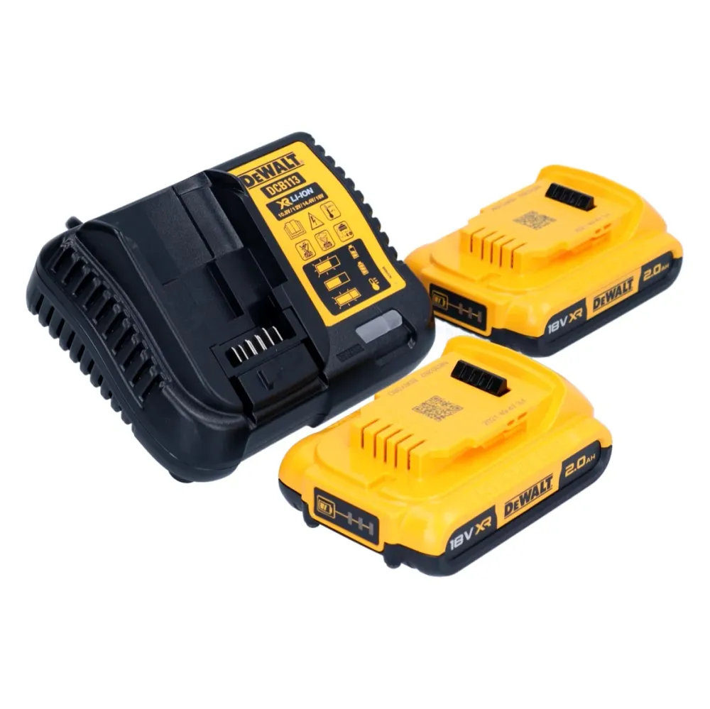 DeWalt DCW 682 D2T akumulatorowy frez do kołków płaskich 18 V 102 x 20 mm bezszczotkowy + 2x akumulator 2,0 Ah + ładowarka...