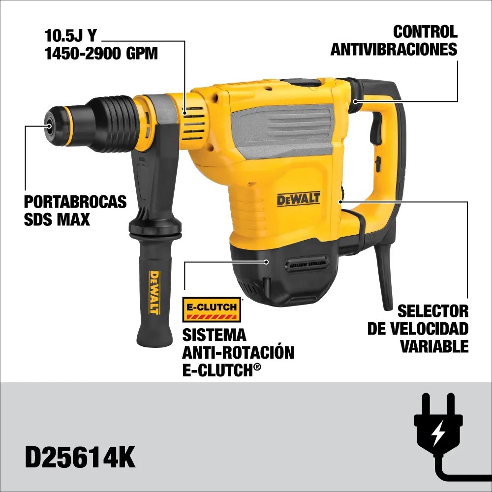 Młot wyburzeniowy Dewalt D25614K-QS 1350 W