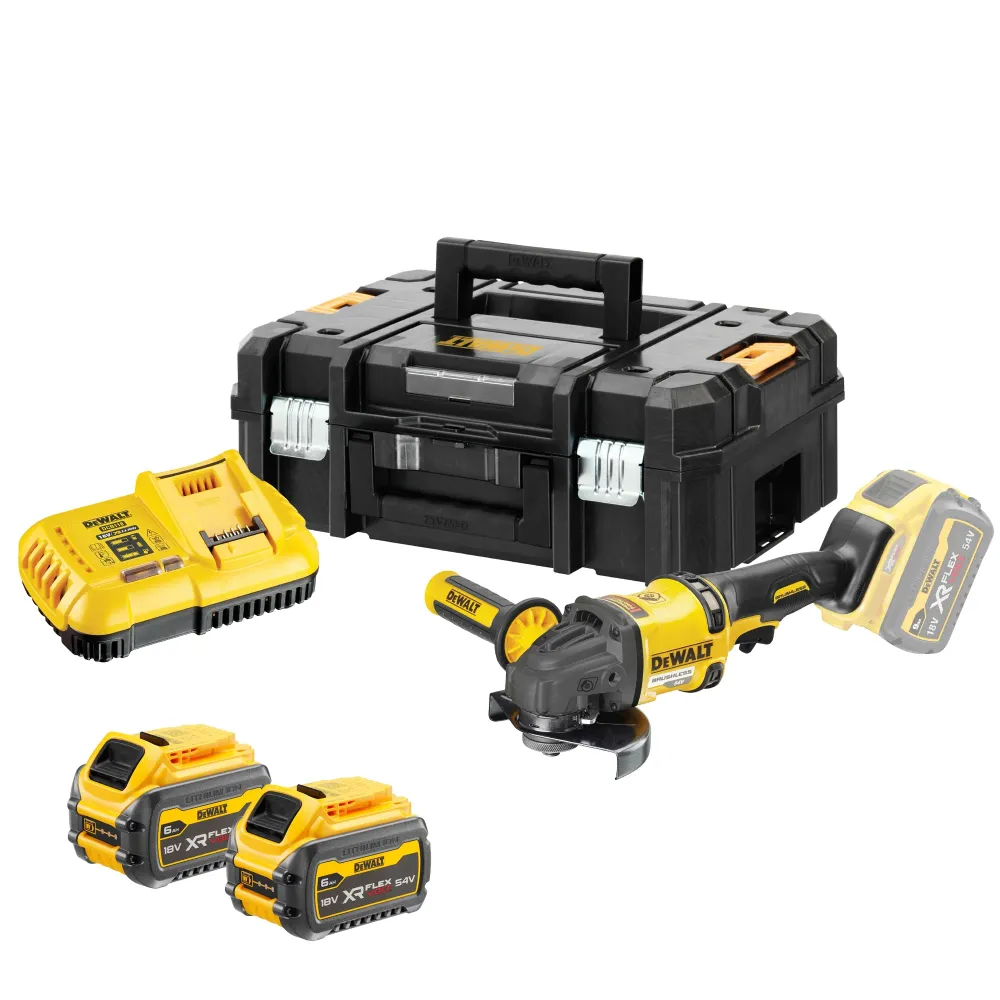 Szlifierka kątowa Dewalt DCG418T2-QW 54 V 6 Ah