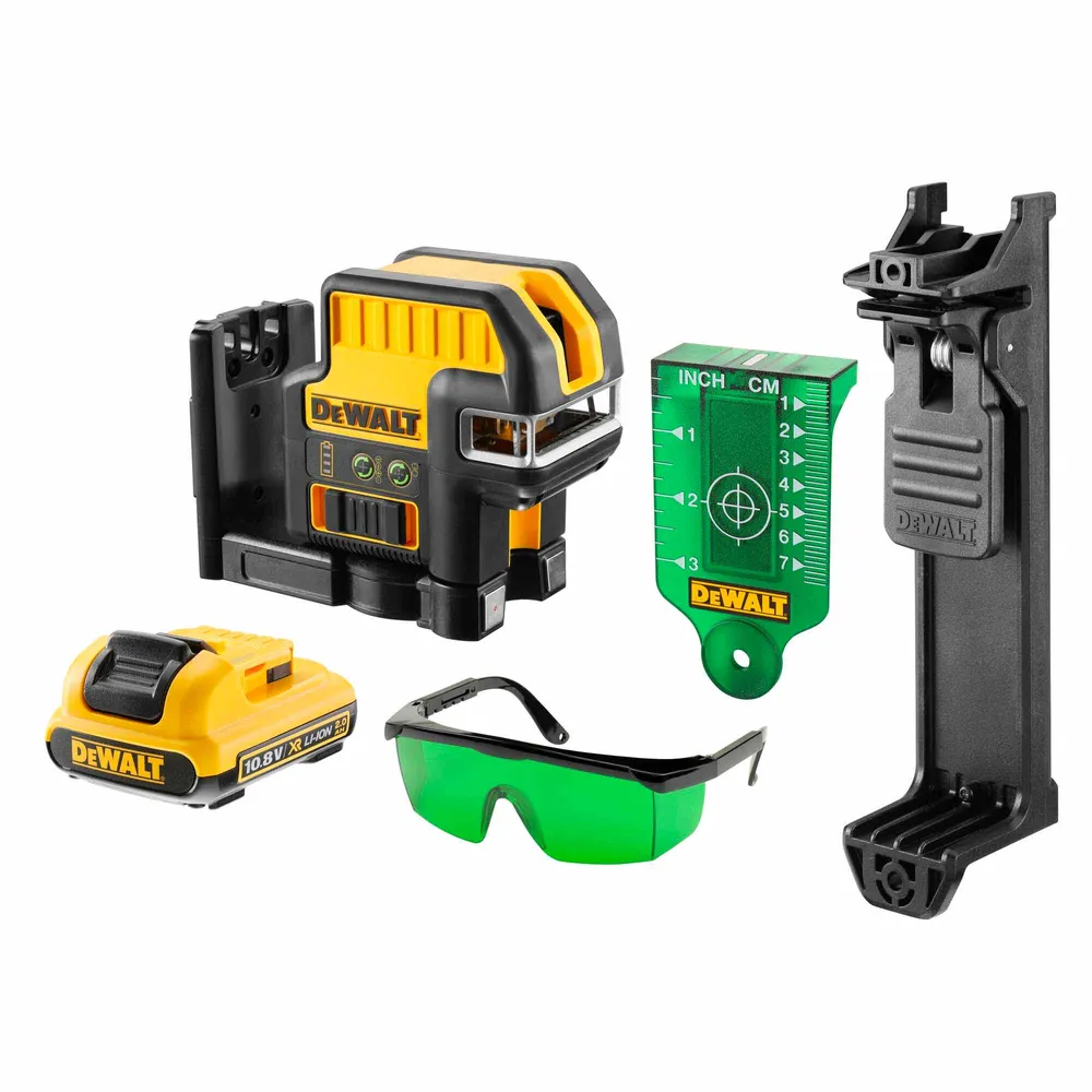 Zielona poziomica laserowa Dewalt DCE0825D1G-QW 10,8 V 2 Ah