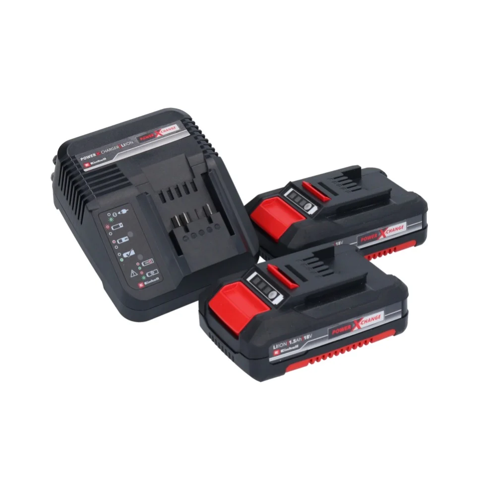 Einhell TE-CD 18/2 Li-Kit akumulatorowa wiertarka udarowa 18 V 44 Nm + 2x akumulator 1,5 Ah + ładowarka + torba