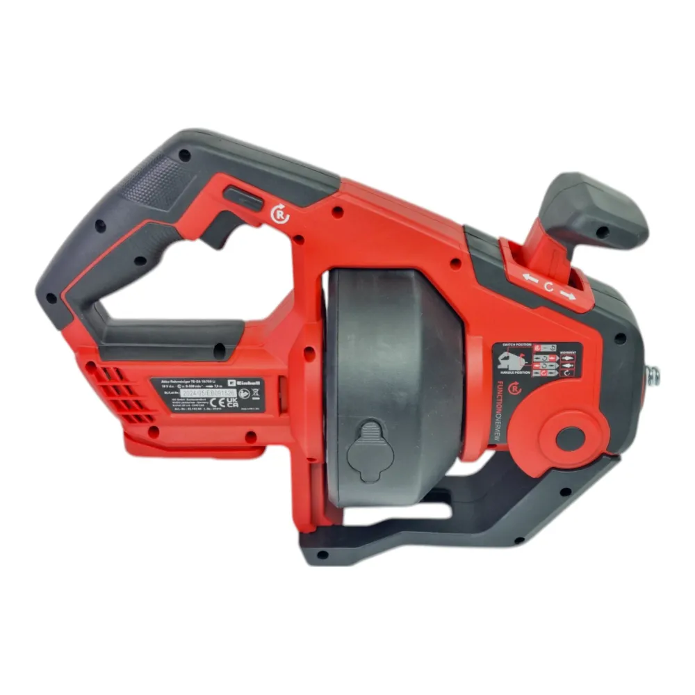 Einhell TE-DA 18/760 Li akumulatorowy odkurzacz do rur 18 V 7,6 m 55 mm + 2x akumulator PXC Plus 4,0 Ah + ładowarka