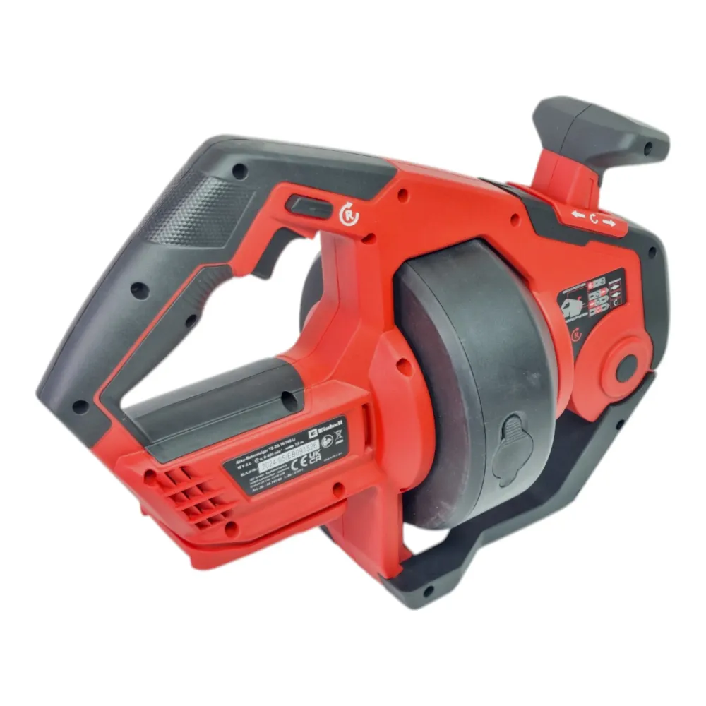 Einhell TE-DA 18/760 Li akumulatorowy odkurzacz do rur 18 V 7,6 m 55 mm + 2x akumulator PXC Plus 4,0 Ah + ładowarka