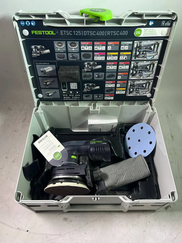Festool ETSC 125-Basic akumulatorowa szlifierka oscylacyjna ( 576370 ) 18 V 125 mm bezszczotkowa + systainer - bez akumula...