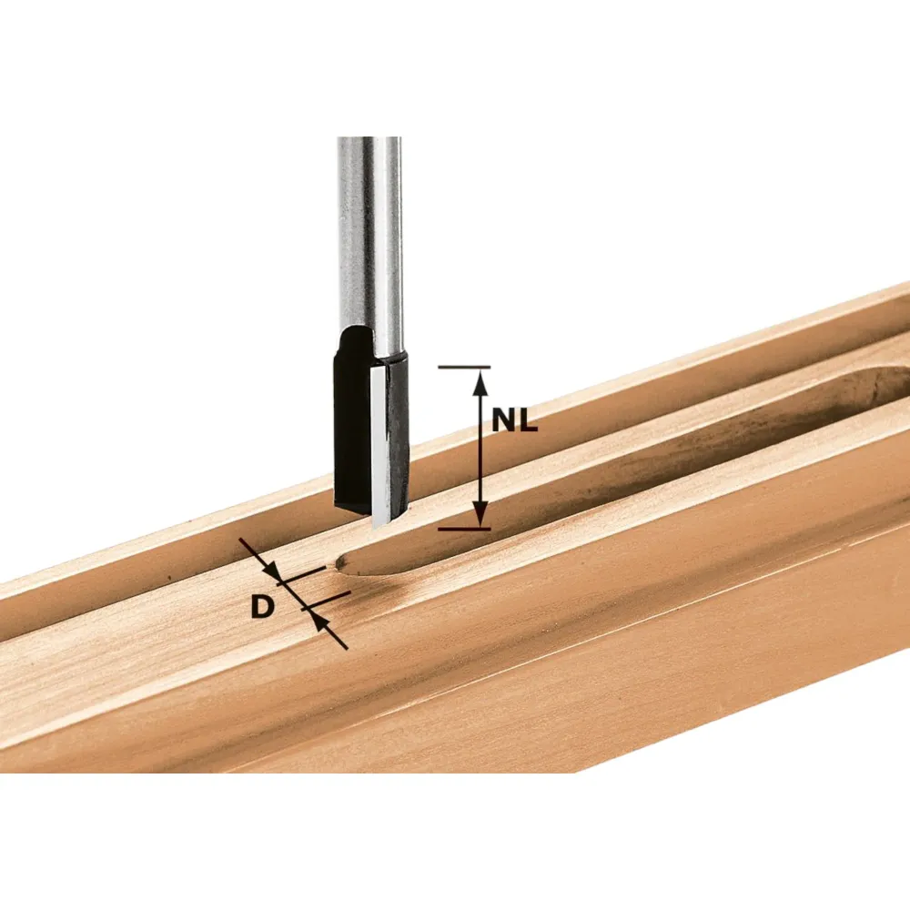 Festool HW S8 D15/20 frez do rowków 15 x 20 x 60 x 8 mm ( 490965 ) do frezarek górnowrzecionowych 900, 1000, 1010, 1010 R,...