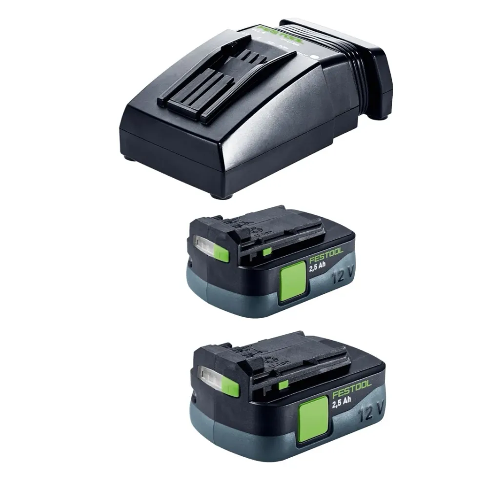 Festool TXS 12 2.5-Plus akumulatorowa wiertarko-wkrętarka 12 V 30 Nm bezszczotkowa ( 576873 ) + 2x akumulator 2,5 Ah + ład...