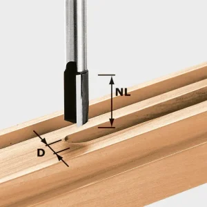 Frez do rowków Festool HW S8 D16/30 16 x 30 x 65 x 8 mm ( 490967 ) do frezarek górnowrzecionowych 900, 1000, 1010, 1010 R,...
