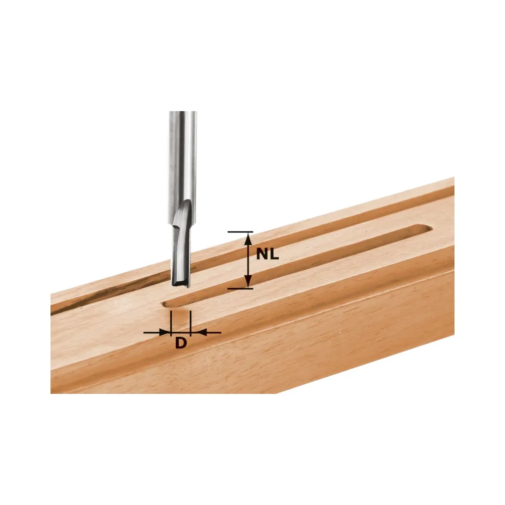 Frez do rowków Festool HW S8 D7/17 7 x 17 x 55 x 8 mm ( 490956 ) do frezarek górnowrzecionowych 900, 1000, 1010, 1010 R, 1...