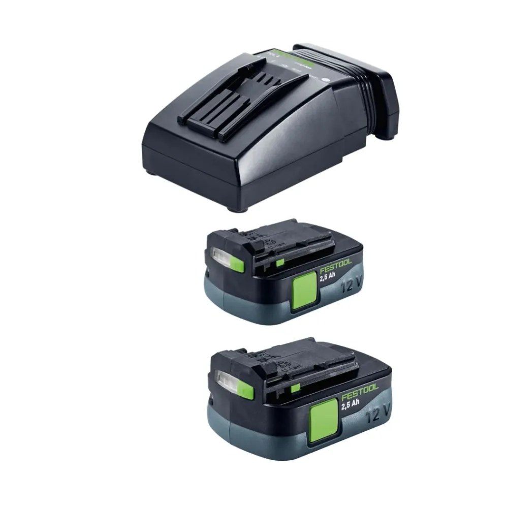 Zestaw Festool CXS 12 2.5 akumulatorowa wiertarko-wkrętarka 12 V 30 Nm bezszczotkowa ( 576865 ) + 2x akumulator 2,5 Ah + ł...