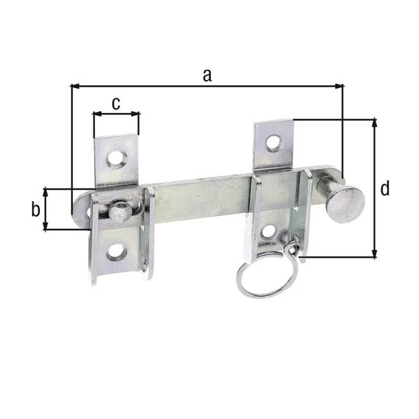 GAH Alberts pokrywa żaluzji udarowej ( 8002768382 ) długość 120 mm szerokość 18 mm otwór Ø 6 mm