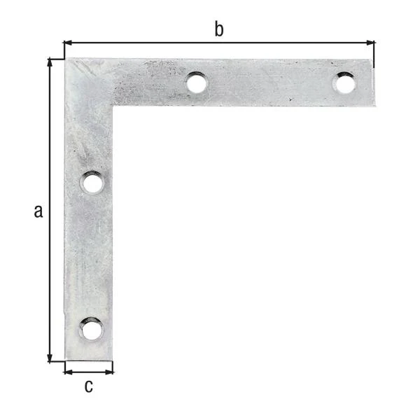 GAH Kątownik meblowy Alberts długość 75 x 75 mm ( 8002378985 ) szerokość 12 mm grubość 1,25 mm