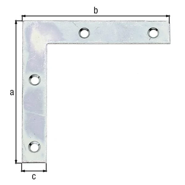 GAH Kątownik meblowy Alberts długość 60 x 60 mm ( 8002725844 ) szerokość 10 mm grubość 1,25 mm
