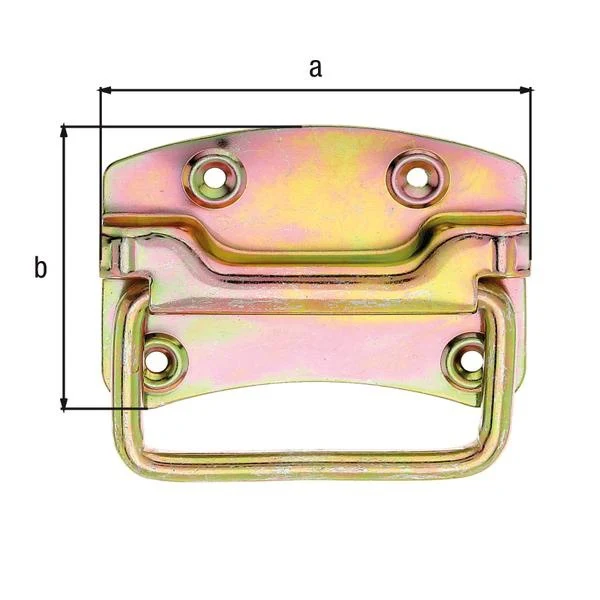 GAH Uchwyt do skrzynek Alberts ( 8002620709 ) Wysokość80 mm Szerokość104 mm Liczba otworów 4